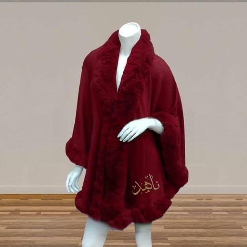 شال نسائي احمر - الأناقة والدفء للجنسين