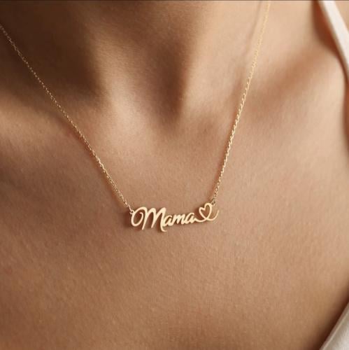 سلسال بالاسم - مطلي بالذهب