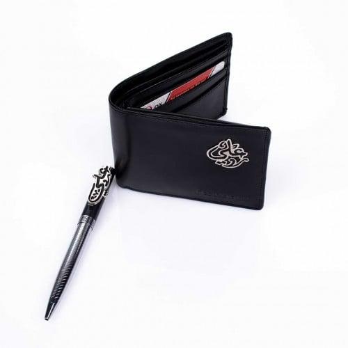 بكك محفظة وميدالية جلد شخصية