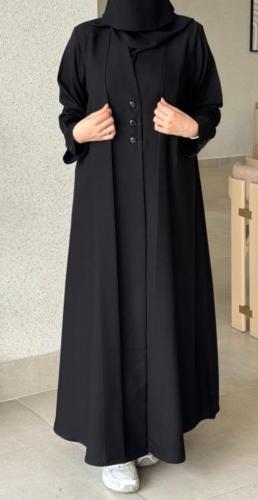 عباية بأكمام مجمعة - 2026