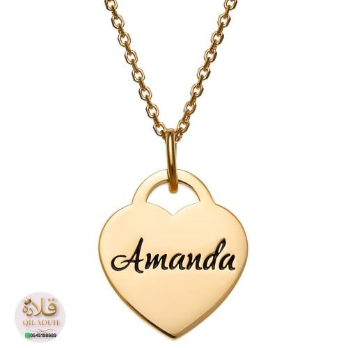 سلسال قلوب-مطلي ذهب