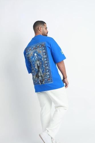 تيشيرت-سعودي أزرق