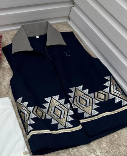 كشخة العيد. ◻️جاكت البشت . ▪️قماش كريب صيفي.