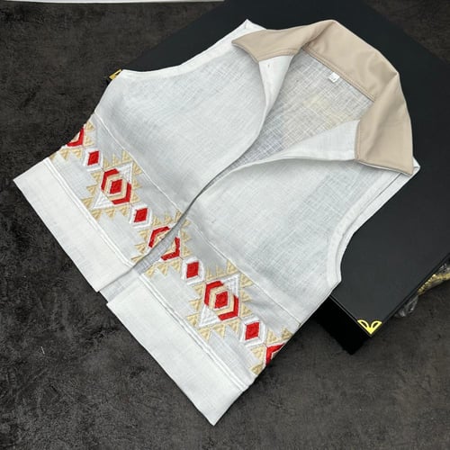 كشخة العيد. ◻️جاكت البشت . ▪️قماش كريب صيفي.