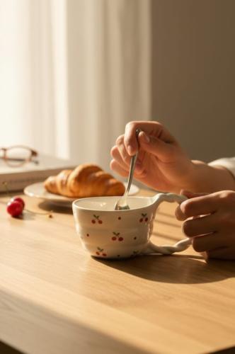 كوب سراميك بمسكه