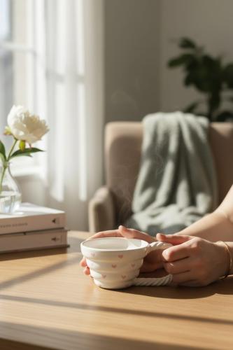 كوب سراميك بمسكه