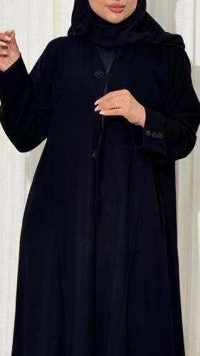 A soft abaya with pearl ceramic fabric