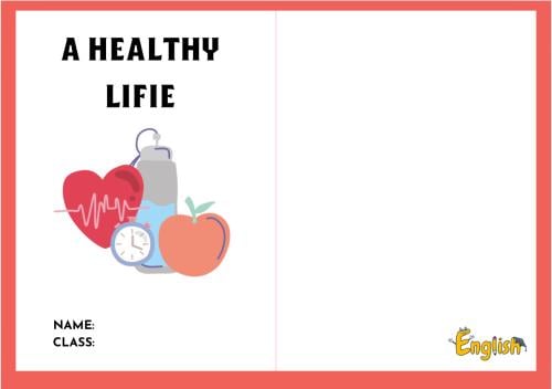 مطوية A Healthy Life ( انجليزي ثالث ابتدائي الترم...