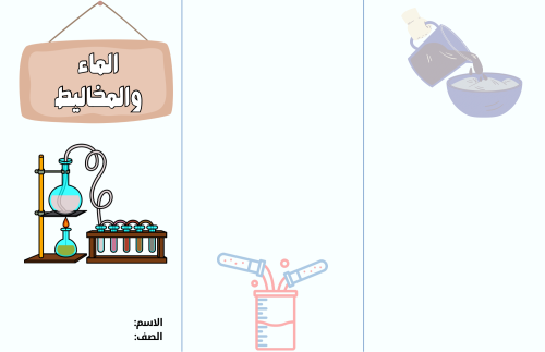 مطوية الماء والمخاليط - علوم سادس الترم الثاني -