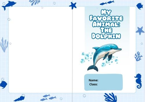 مطوية عن حيواني المفضل my favorite animal ( انجليز...