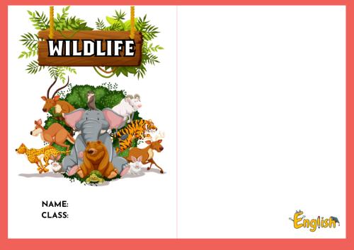 مطوية wildlife قاعدة المقارنة ( انجليزي رابع خامس...