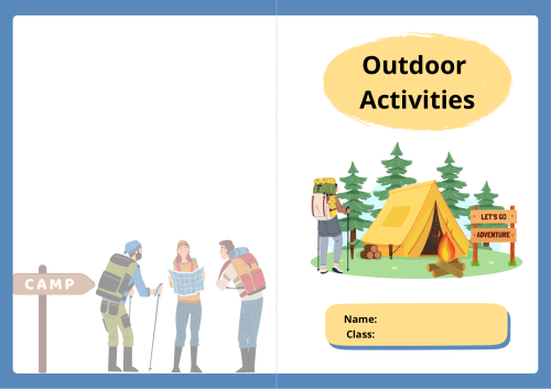 مطوية outdoor activities النشاطات الخارجية - انجلي...