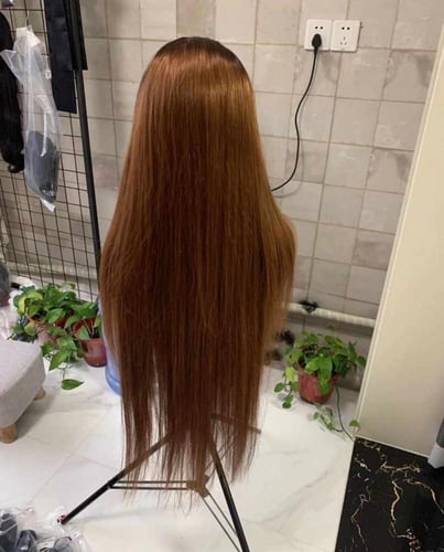 باروكه طبيعيه 100% لون أشقر ذهبي . طول 20إنش . دان...