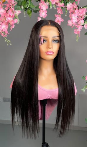 بـاروكه طبيعيه100%. إستريت طول22 إنش دانتيل امامي