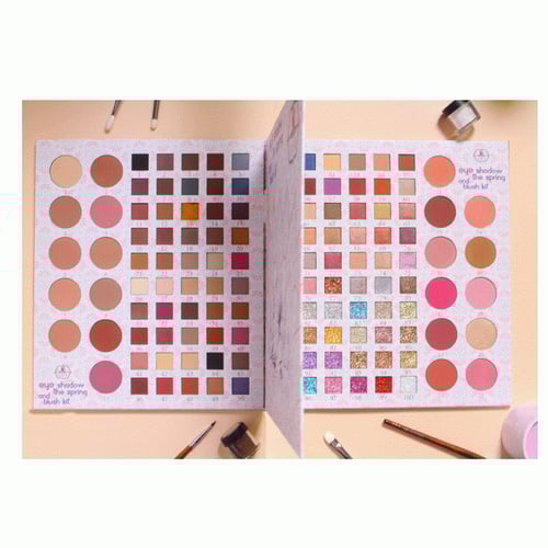 ليف باليت الشادو والبلشر المتكامل ظلال عيون 22 حمر...