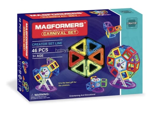 مجموعة مكعبات مغناطيسية إبداعية