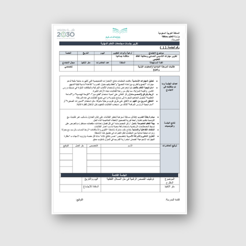مجتمعات التعلم المهني – مادة الرياضيات للمرحلة الا...
