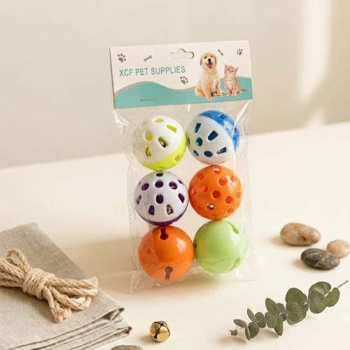 كرات اللعب الملونة للقطط والكلاب الصغيرة (مجموعة م...