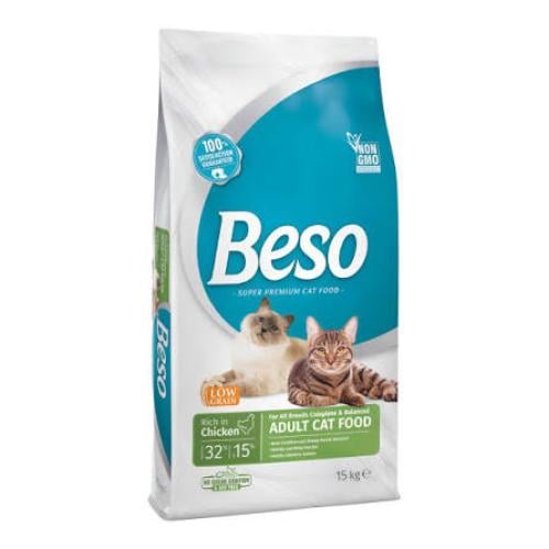بيسو طعام جاف بنكهة الدجاج للقطط البالغة