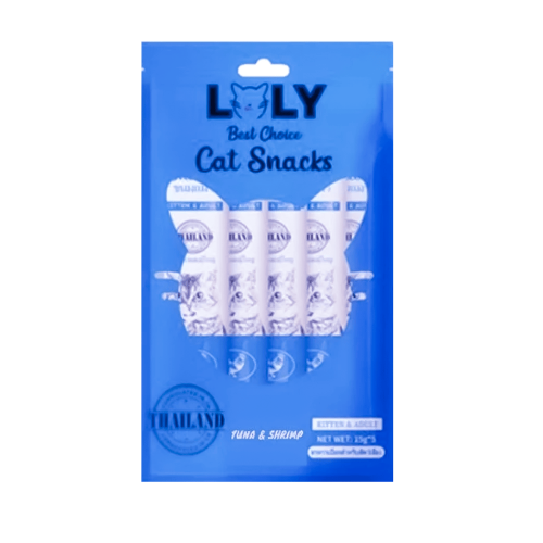 لولي مكافأة بنكهة التونة والجمبري للقطط