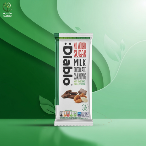 ديابلو بار الشوكولاتة بالحليب واللوز | محلى بستيڤي...