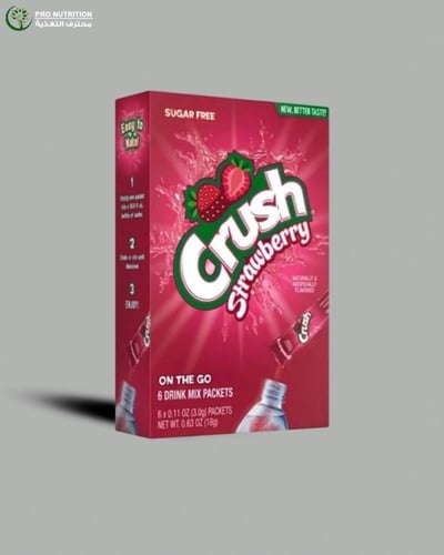 كراش مسحوق للماء بنكهة فواكه غني بدون سكر