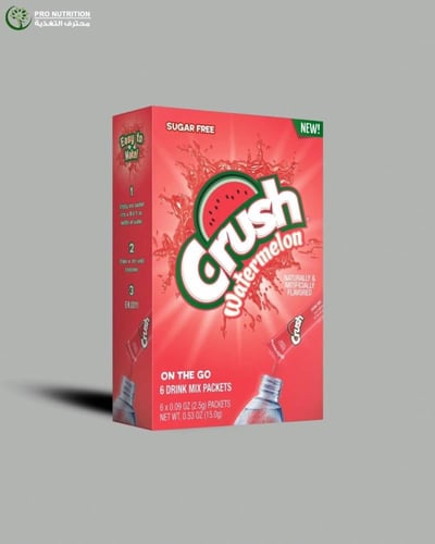 كراش مسحوق للماء بنكهة فواكه غني بدون سكر