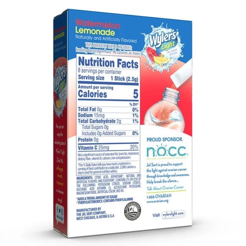 ويلر لايت | بودرة شراب نكهة بطيخ وليمون منعشة، بدو...