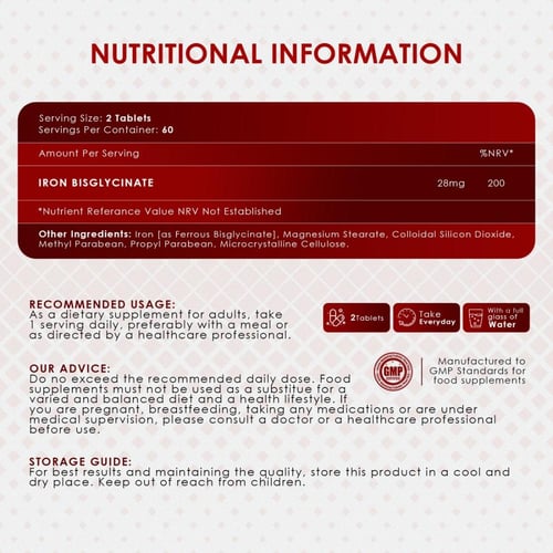 امبروسيال آيرون باي جلايسنيت 120 كبسولة – دعم طاقة...