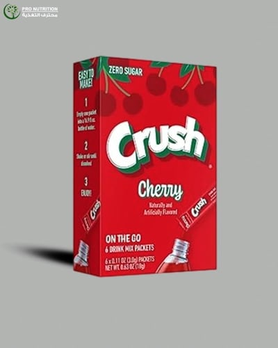 كراش مسحوق للماء بنكهة فواكه غني بدون سكر