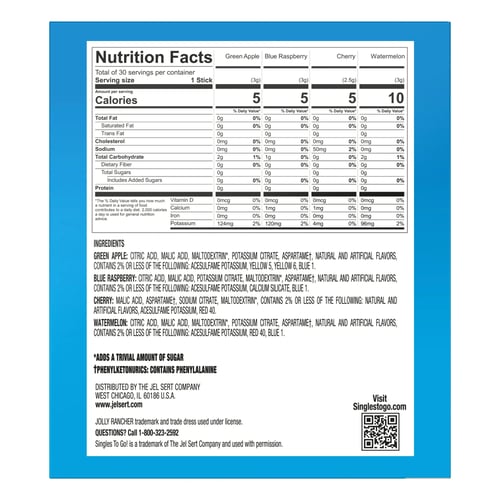 جولي رانشر – نكهات متنوعة (30 كيس) | بدون سكر × نك...