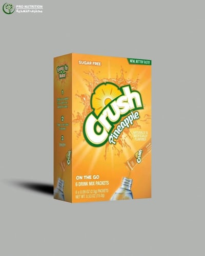 كراش مسحوق للماء بنكهة فواكه غني بدون سكر
