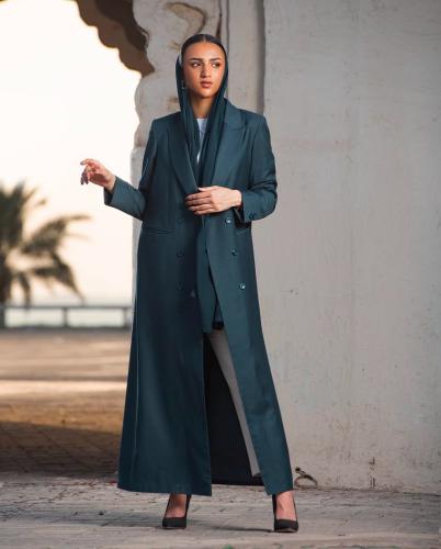 Practical blazer abaya