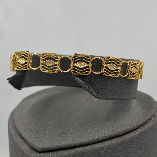 اسوارة ذهب عيار 21 الوزن 3.86 جرام