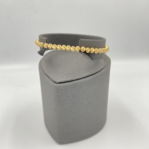 اسوارة ذهب صافي عيار 18 تصميم كرات جميله وبراقه ال...