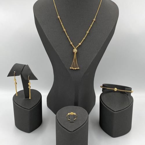 طقم السبحه ذهب عيار 21