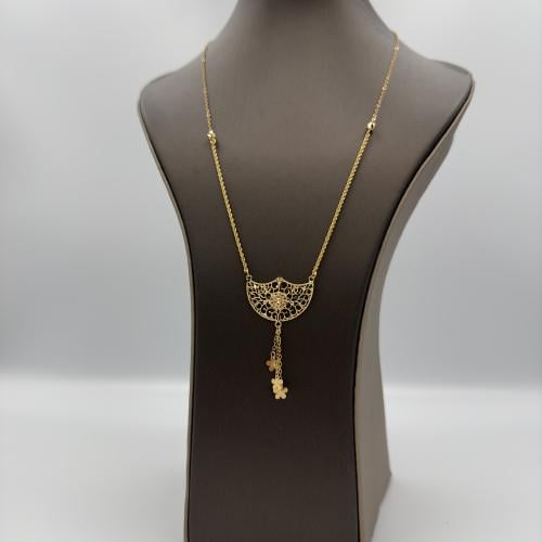 عقد ذهب صافي عيار 21 اناقة وجاذبية لكل مناسبة