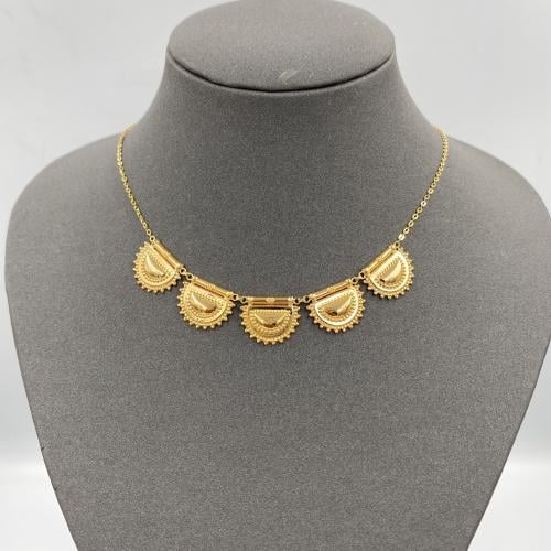 عقد ذهب عيار 21 ذهب صافي الوزن 4.44 جرام