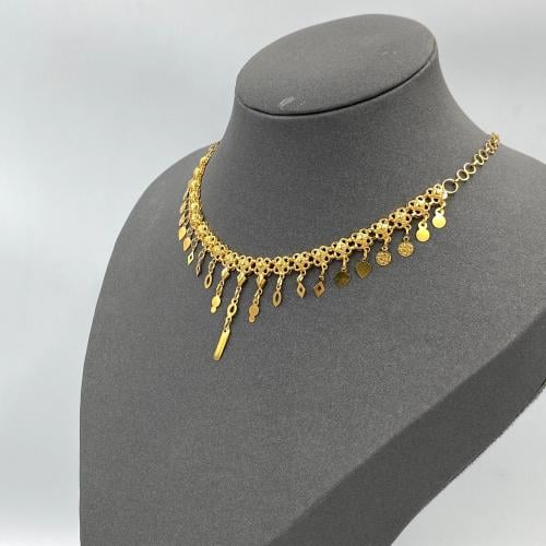 عقد ذهب فاخر عيار 21 بوزن 8.8 جرام