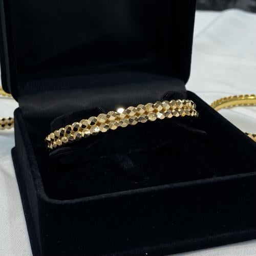 غويشة ذهب عيار 21 حب الرمان تصميم حديث