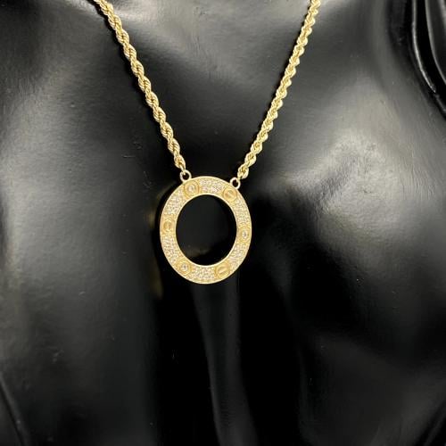 عقد ذهب عيار 18 تصميم كارتير الوزن 3 جرام