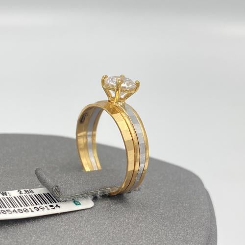 خاتم توينز ذهب عيار 21 الوزن 2.88 جرام