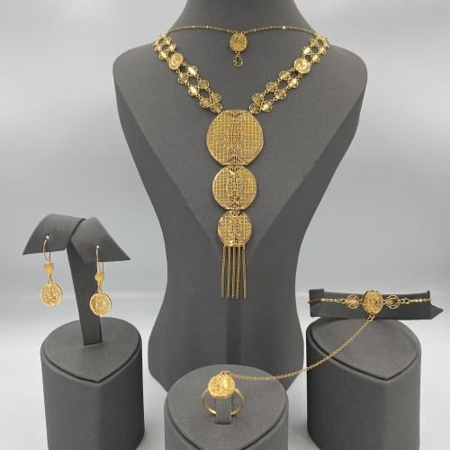 طقم ذهب عيار 21 احدث التصاميم