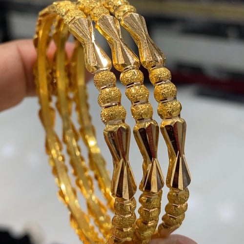 غويشه ذهب صافي عيار 21 مميزة وجميله