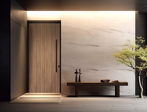 باب خارجي المنيوم درفة واحدة