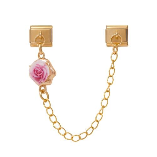 Pink flower chain