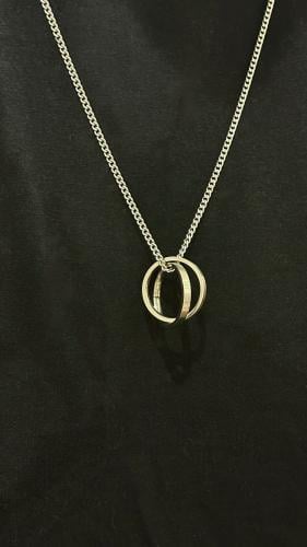 سلسال بدبلتين من الستانلس