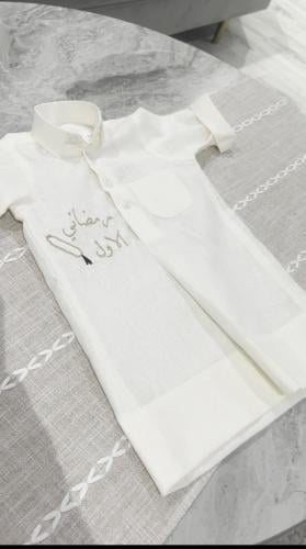 ثوب ولادي لنن سكري رمضاني بتصميم جديد