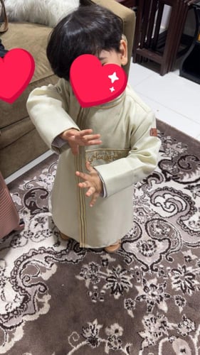 دقلة ولادي مطرز قماش لنن خفيف