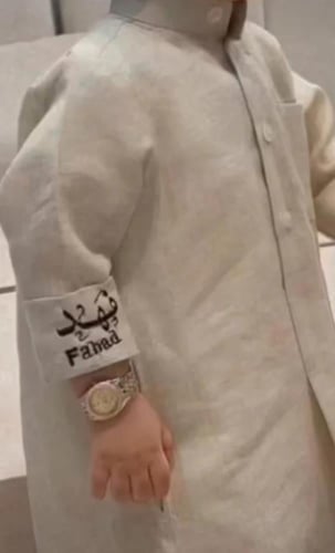 ثوب أطفال كشخة العيد ومواليد تصميم كويتي